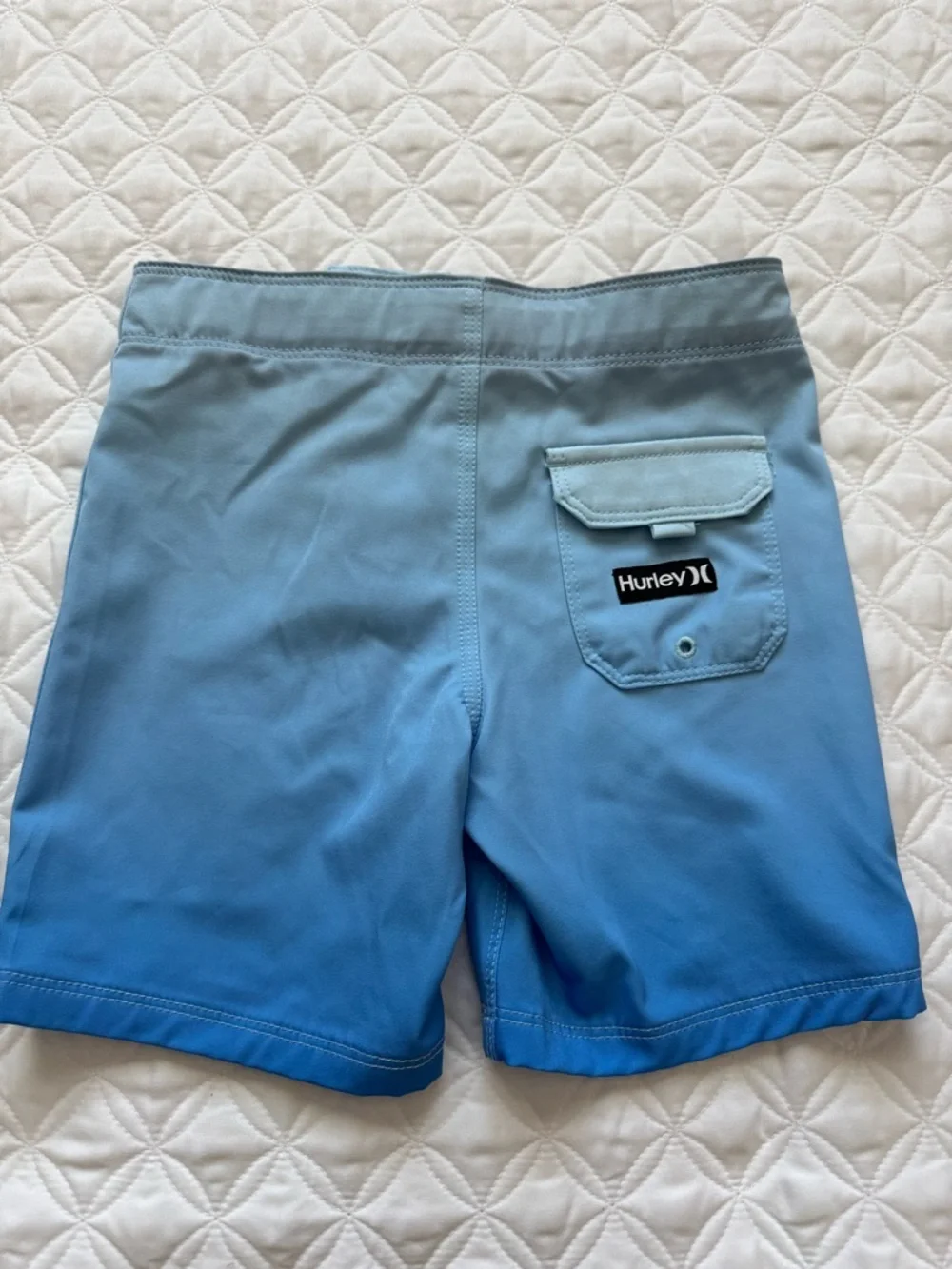 Hurley Blue Ice Ombre Kids Swim Trunks Board Shorts Size 5